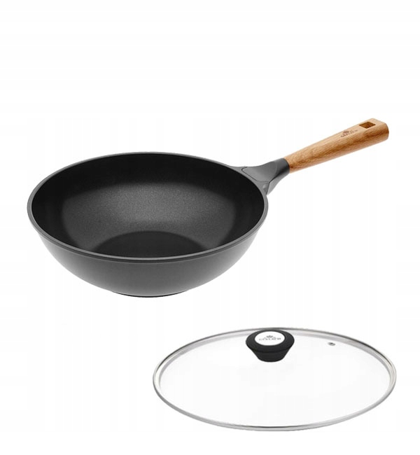 GERLACH NATUR WOK CERAMICZNY 28 CM+ POKRYWKA