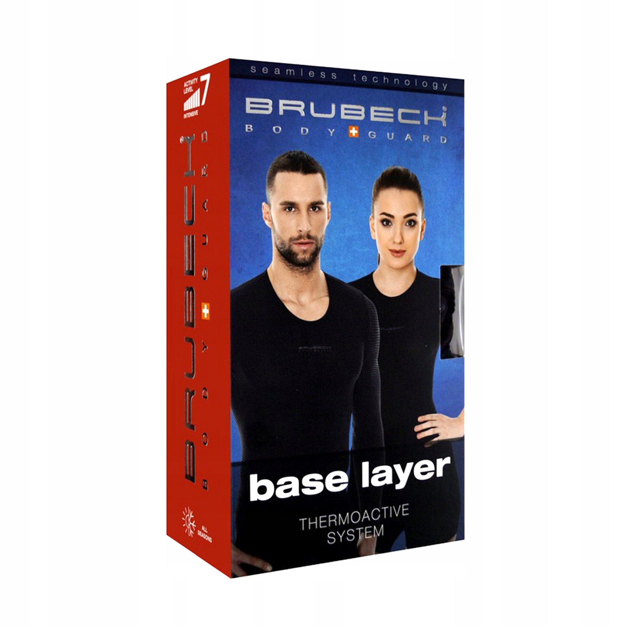 Majtki Bokserki BRUBECK męskie do biegania TERMOAKTYWNE oddychające Materiał dominujący poliamid