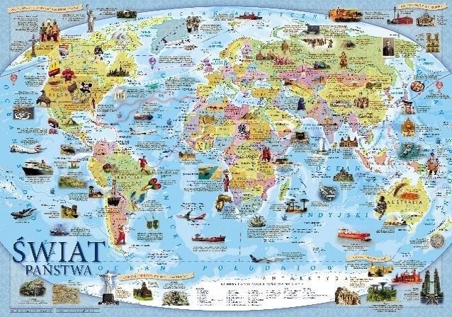 MAPPUZZLE JUNIOR - ŚWIAT MAPA POLITYCZNA - PLAKAT