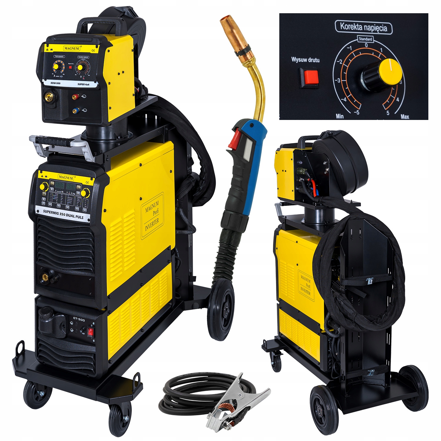 Spawarka Migomat Magnum Supermig 350 Mig Mag Dual Puls 400V 2T 4T Spot
