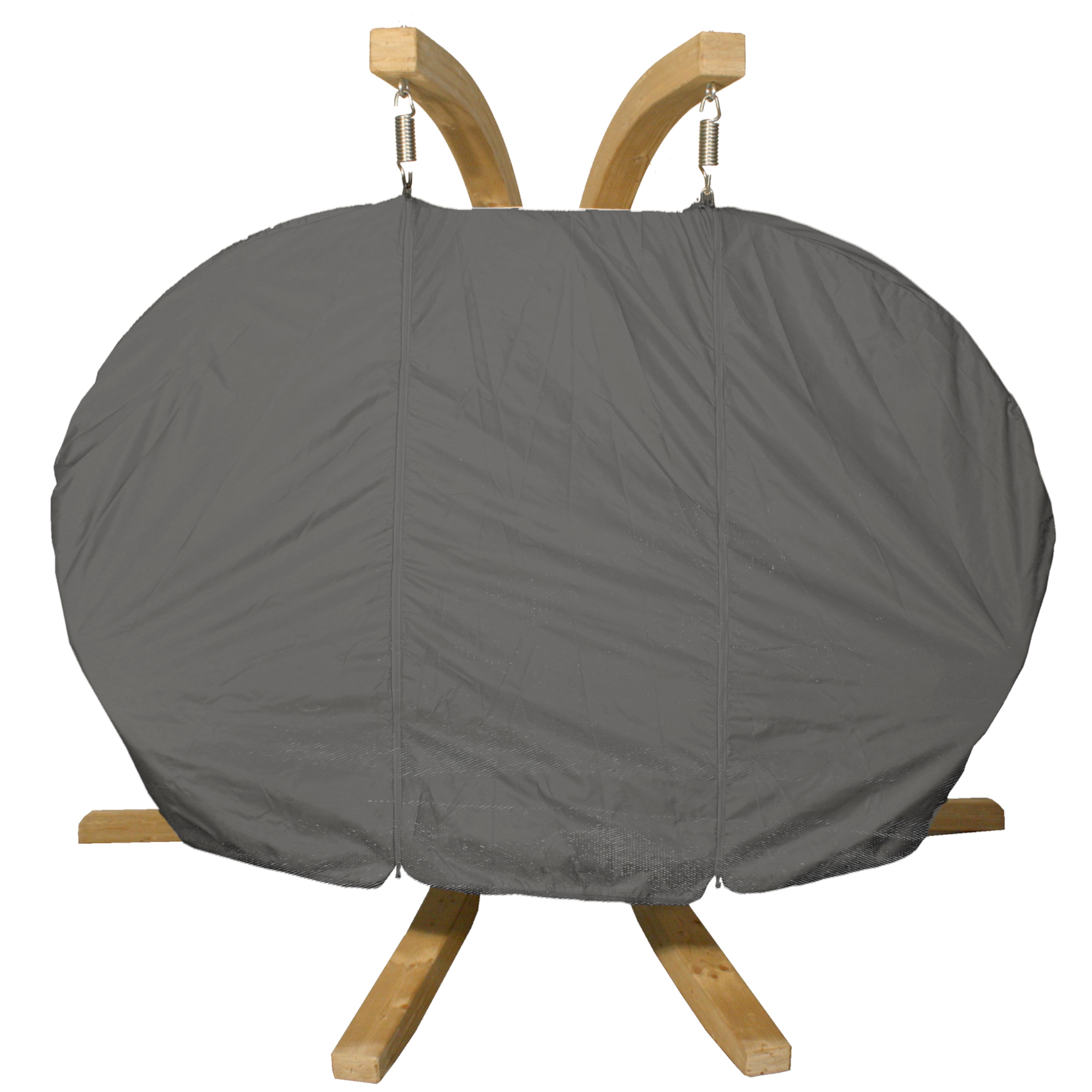 Pokrowiec na fotel wiszący ogrodowy dwuosobowy szary KONSIMO CALLISTO