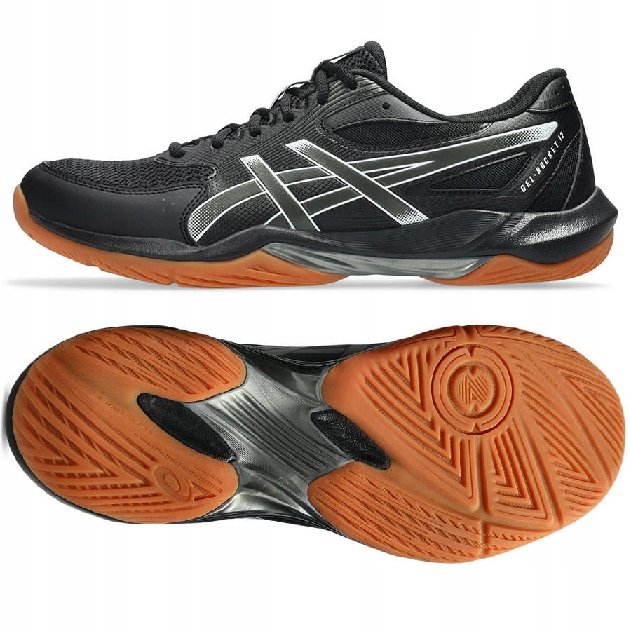 Buty Asics Gel-rocket 12 1071A116 001 42, Czarny 42, Czarny