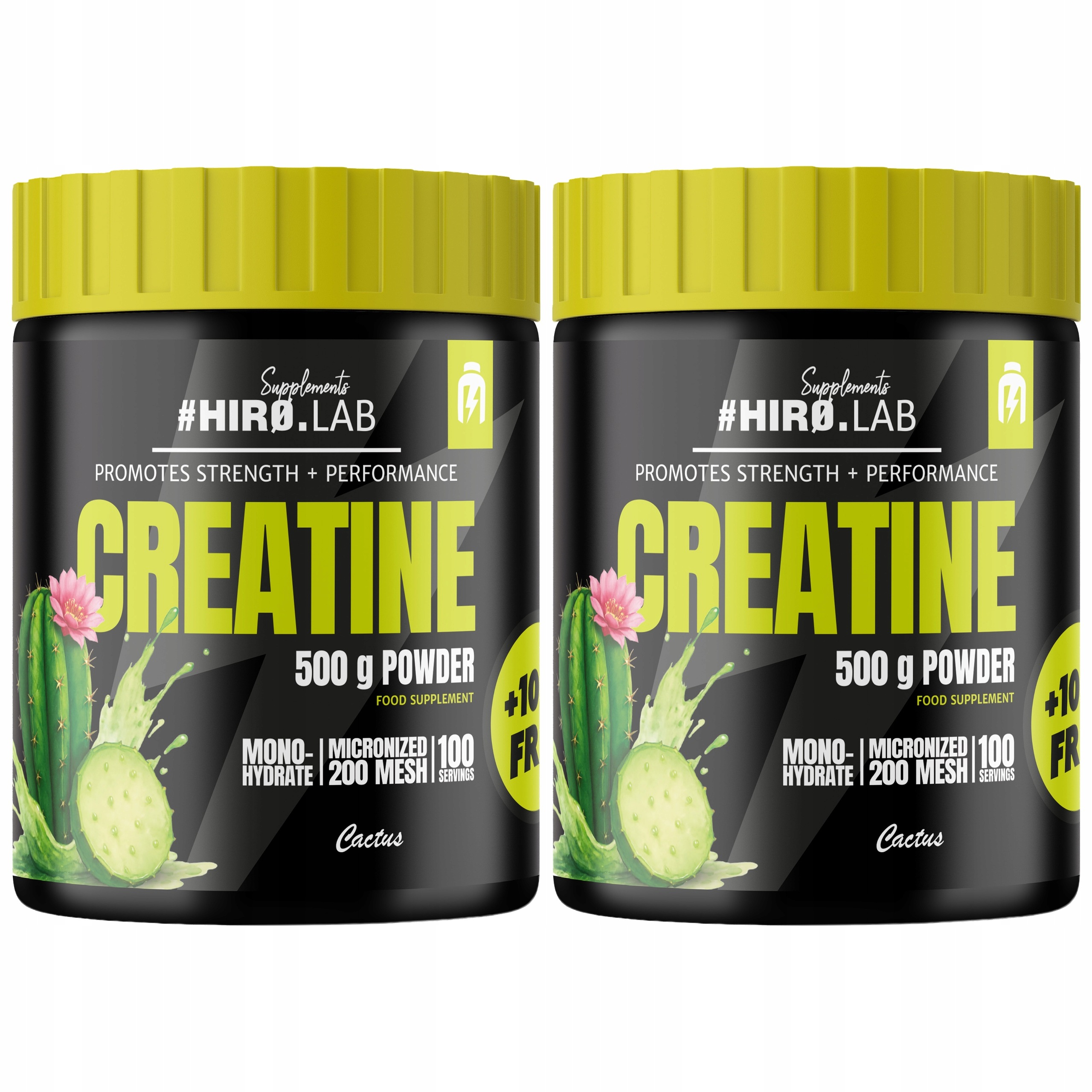 2x Kreatin Creatine Monohydrát 500g +100g Kreatin Kaktus Síla 240p Hiro