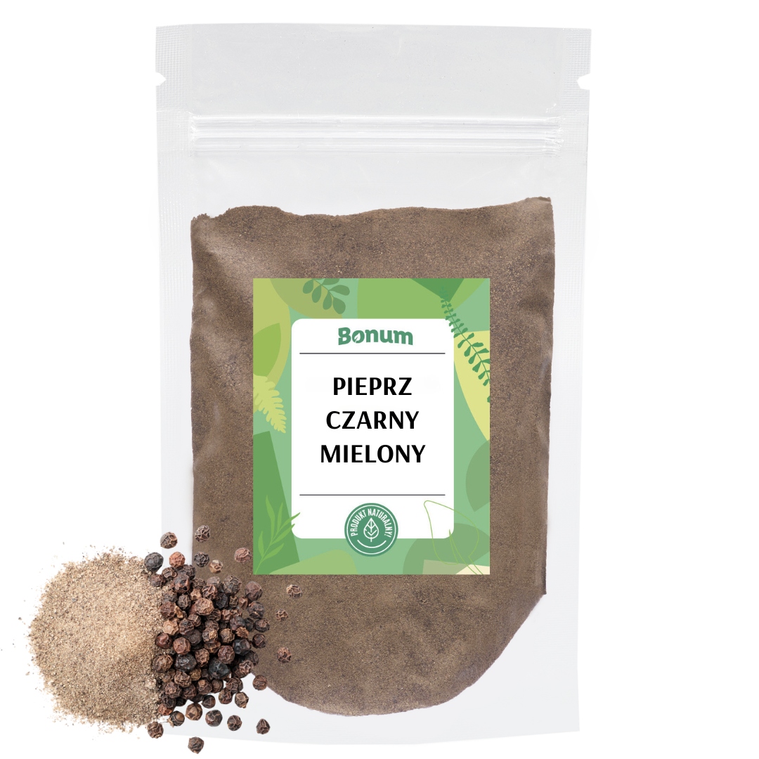 Levně Mletý Černý Pepř Aromatické koření Přírodní čerstvé 1kg Bonum