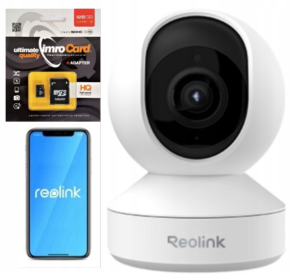 Kamera Reolink E Series E330 2K+ 5MP rotace 355° detekce pláče Karta 128GB