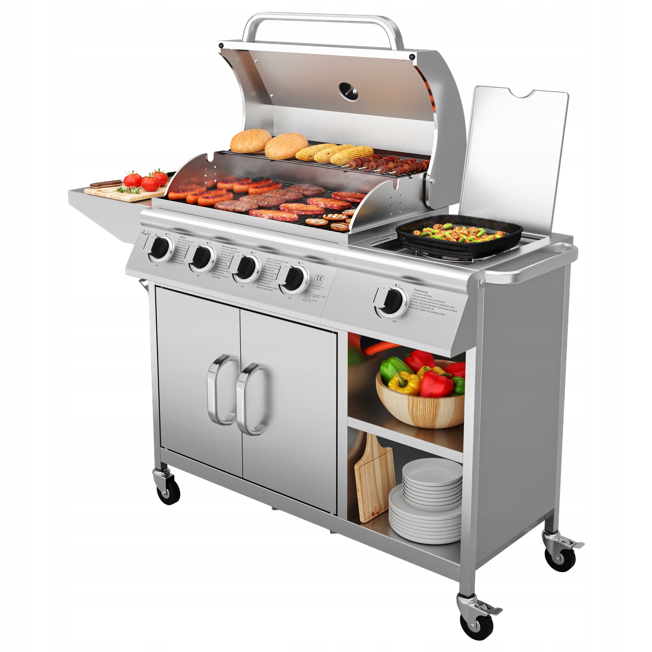 Grill Gazowy KOLER Relish v3 5 palników 16kW Waga 55 kg