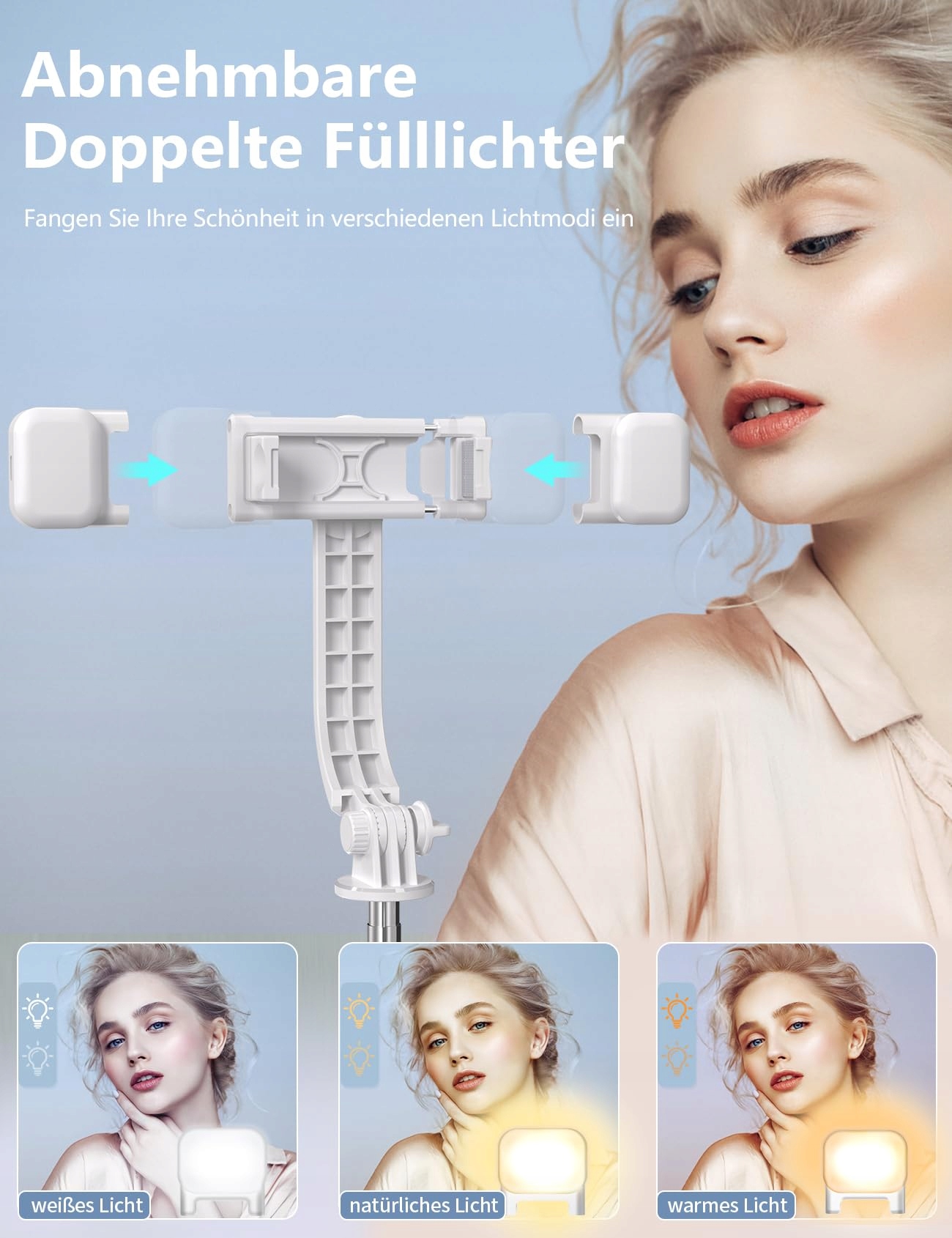 SELFIE STICK Bluetooth Statyw Do Telefonów I Kamer Sportowych 360° — miniatura 2