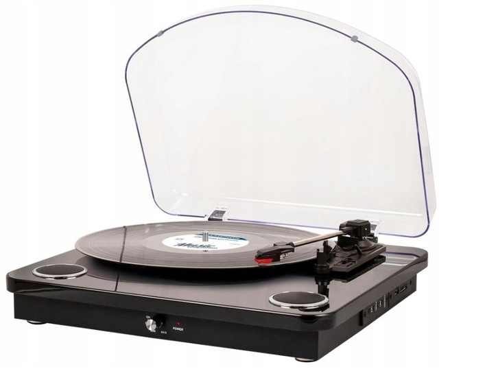 Gramofon Maginon HS-T08 czarny Encoding z głośnikami Bluetooth Usb Encoding