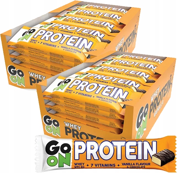 Sante Go On! Baton Proteinowy 50g Wpc wanilia x48