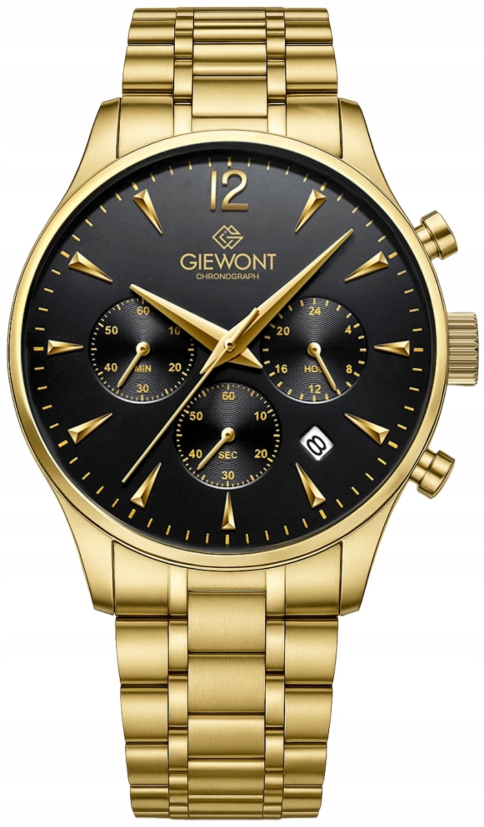 Pánské Hodinky Giewont Chronograph Sapphire Černé zlato GW6310-B4