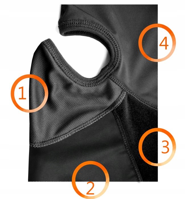 Kominiarka TOTAL 4STREFY CIEPŁA Z MEMBRANA Rozmiar L/XL