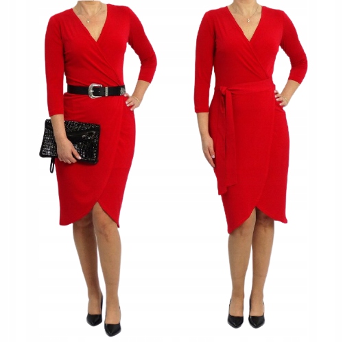 

Elegancka Sukienka Wizytowa Czerwona R/52 (34-56)