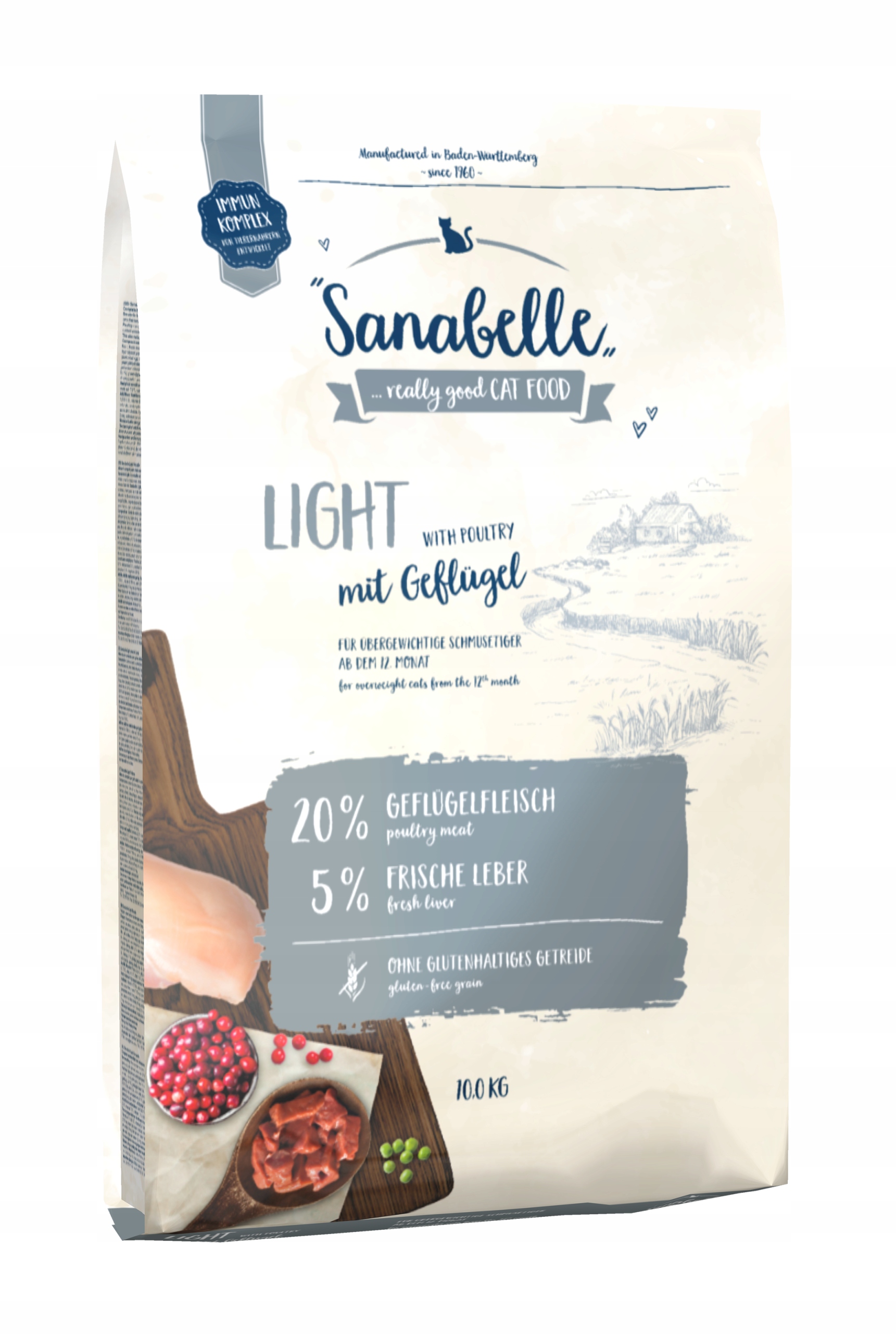 Sanabelle karma dla kota z nadwagą 25% mięsa bez pszenicy 10 kg