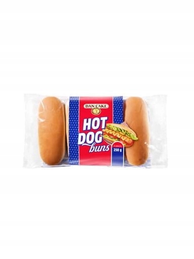 Levně 5 x rohlíky na hot dogy Dan Cake 250 g