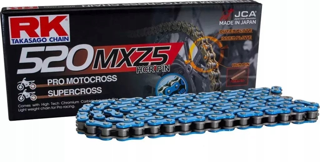 Rk Hnacia Reťaz (motocross) 520MXZ5-120 Spona (CL) V Balení Farba N