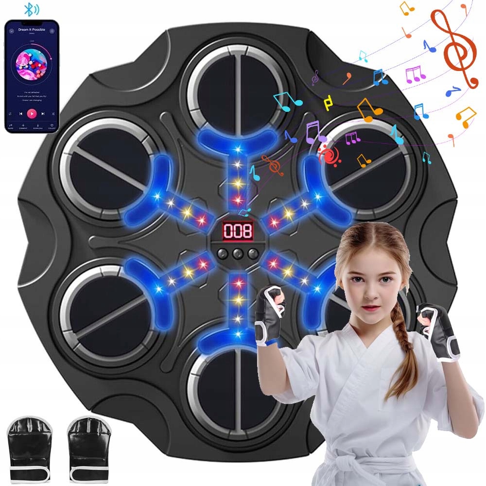 Hudební Boxovací Tabule Bluetooth Ciferník Box Dárek Trenažér Music