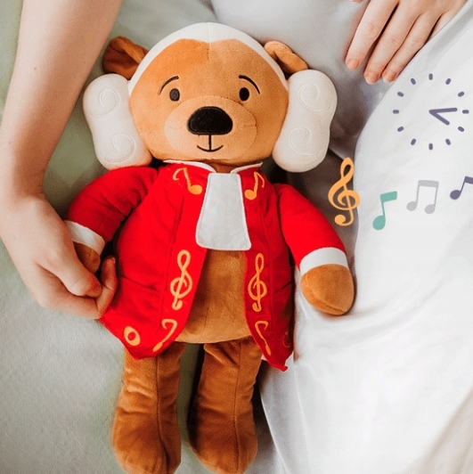 Zabawka grająca muzykę Mozarta - Miś Amadeusz Efekty dźwiękowe