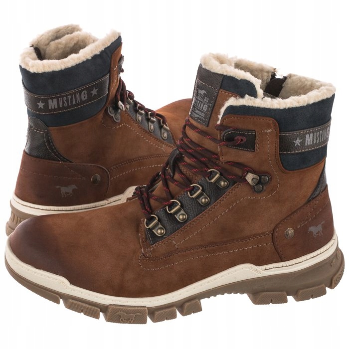 

Buty Męskie Trapery na Zimę Mustang Brązowe 47A014