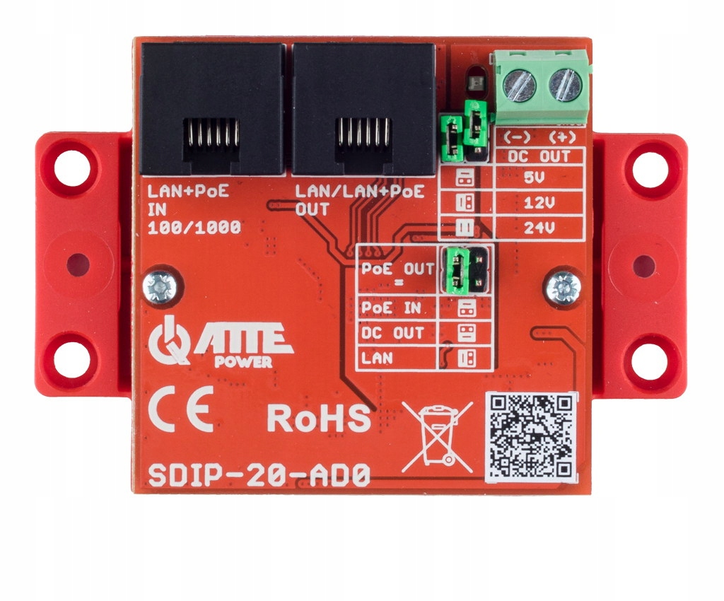 Gigabitový PoE adaptér SDIP-20-AD0 Atte