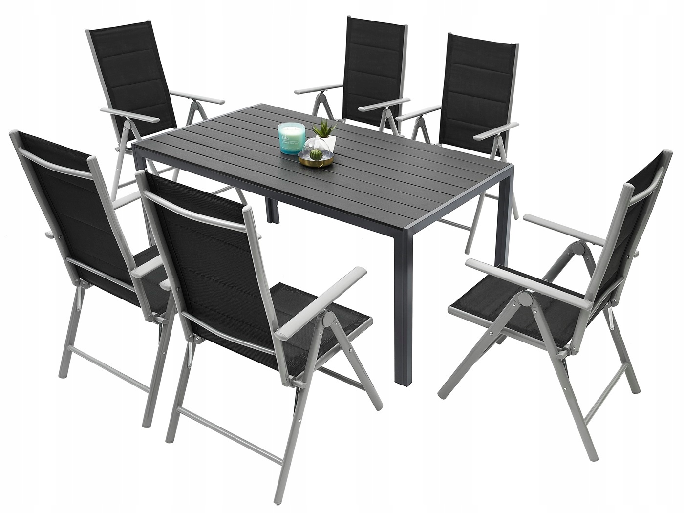 MEBLE OGRODOWE ZESTAW STÓŁ 6+1 NA TARAS BALKON Rodzaj stół i krzesła