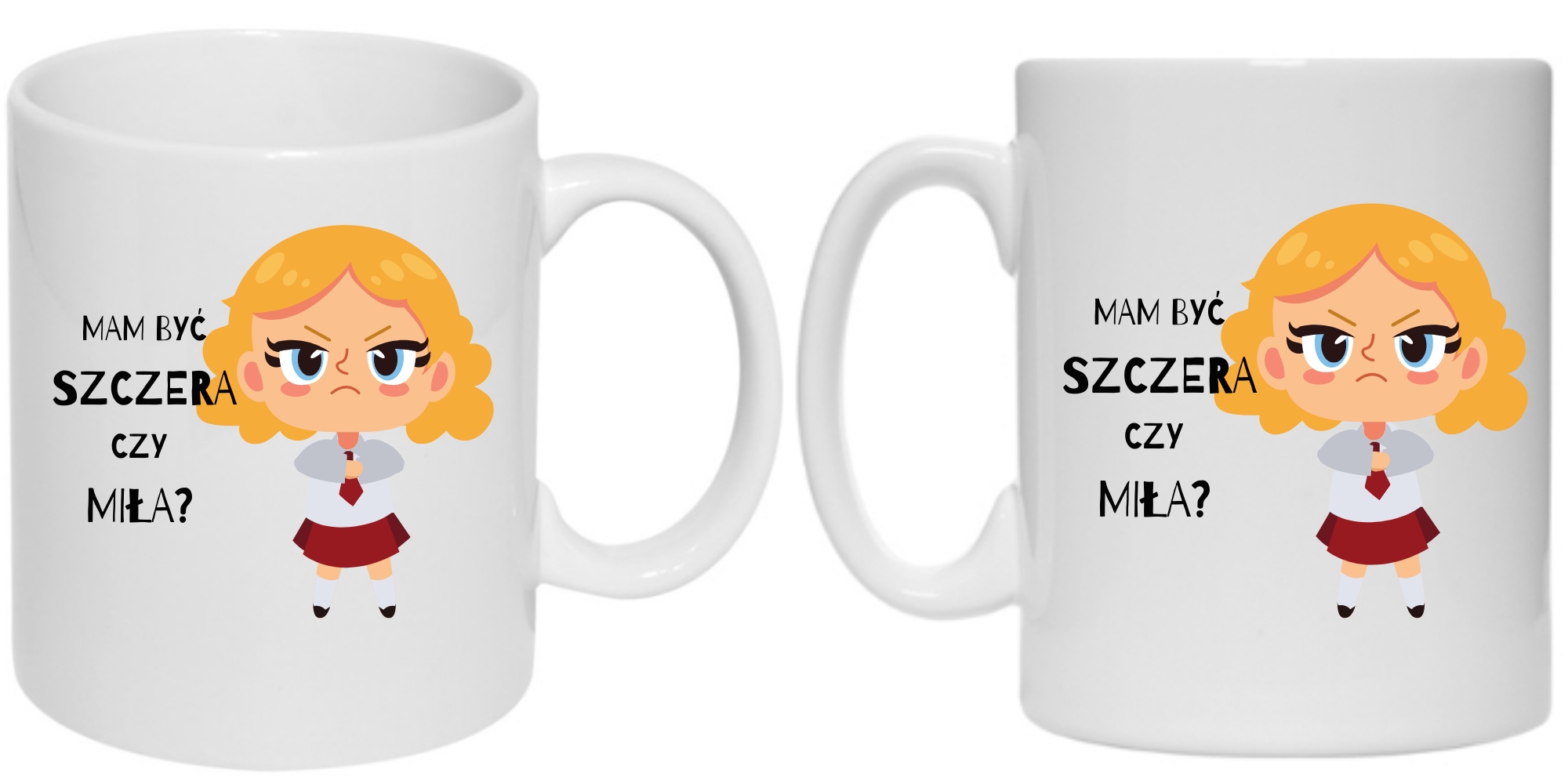 KUBEK HUMOR PRACA DLA KOBIET DZIEWCZYN MAM BYĆ... Pojemność 330 ml