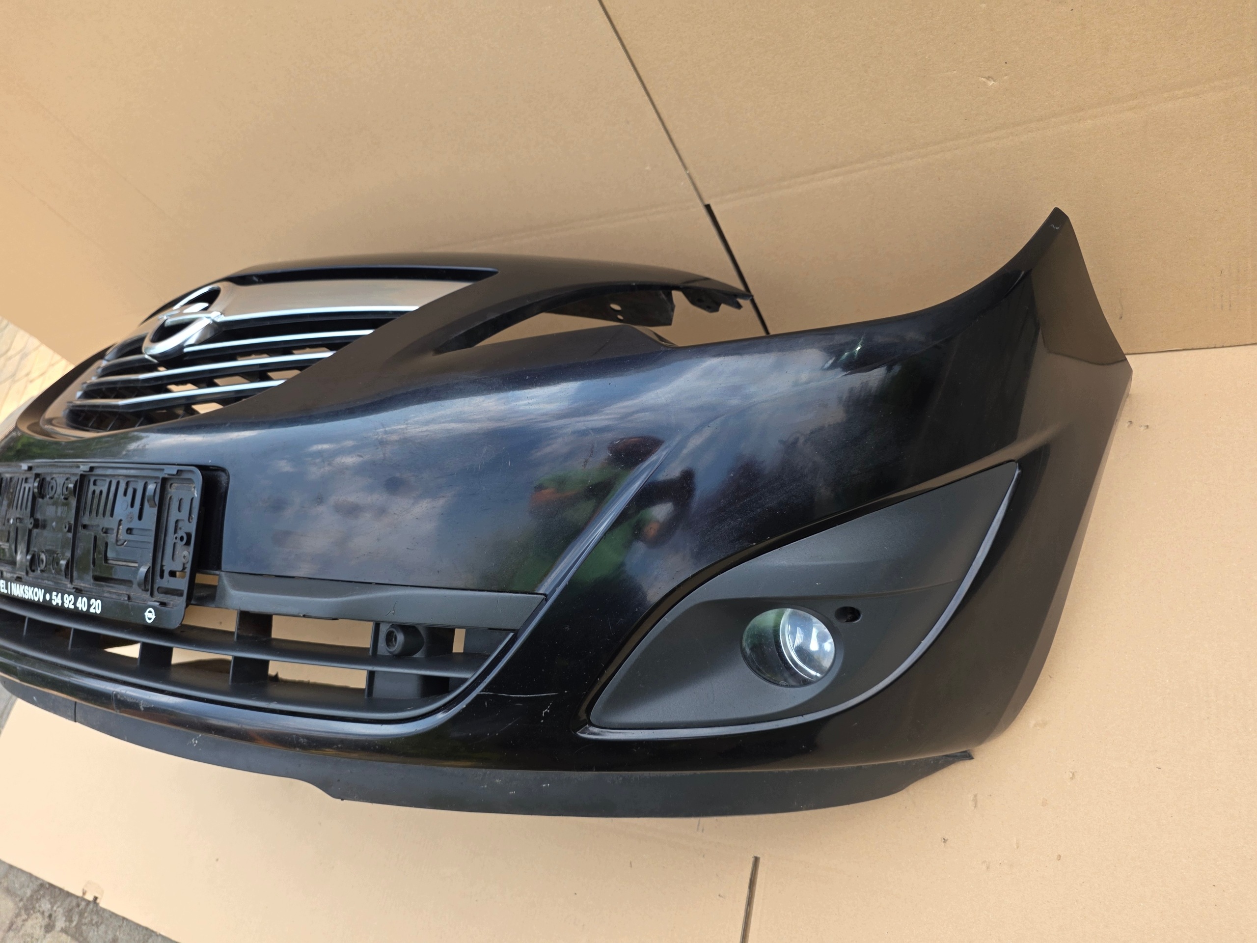 bumper front front OPEL MERIVA B 10-13 grille complete