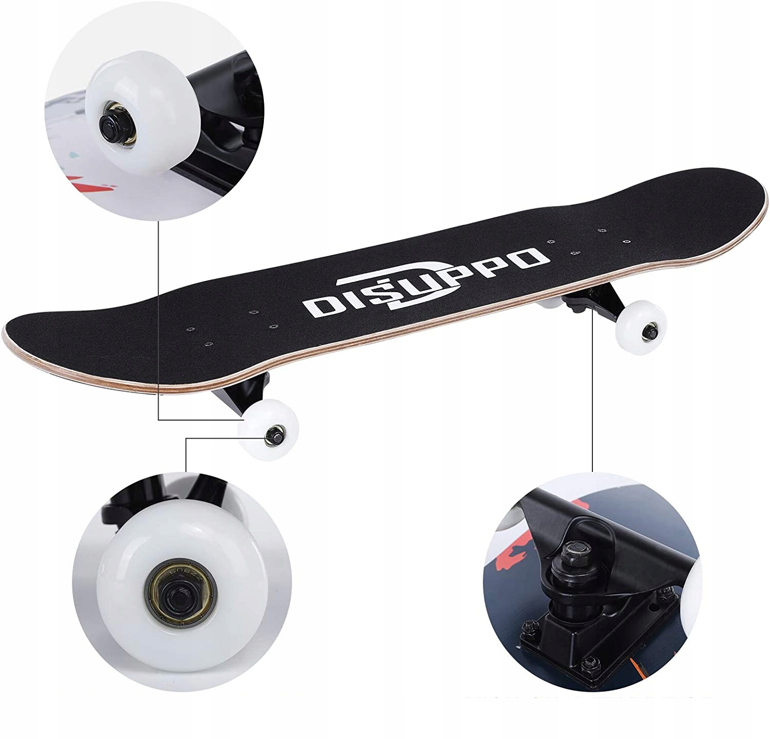 Deskorolka DISUPPO Wyczynowa 150kg ABEC-11 + Torba Marka MatMay