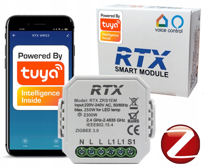 

Tuya ZigBee Sterownik Przekaźnik Pomiar Energii