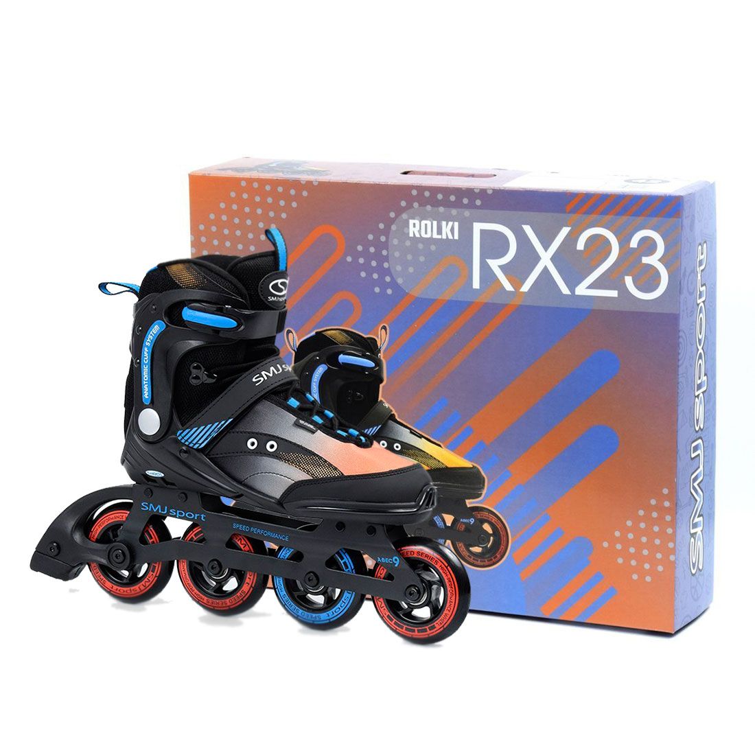 Brusle 2V1 Kolečkové Brusle RY23 pánské Abec 9 90 mm 43