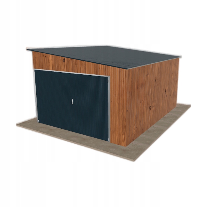 Domeček na nářadí 3.5 x 4.5 m spád vpravo Zlatý dub