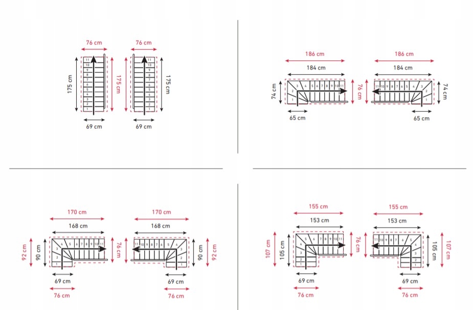 SCHODY MODUŁOWE DOLLE DALLAS 300 CM SILVER BUK Producent Dolle