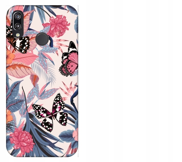 

Etui pokrowiec Huawei P20 Lite Motyle dżungla trop