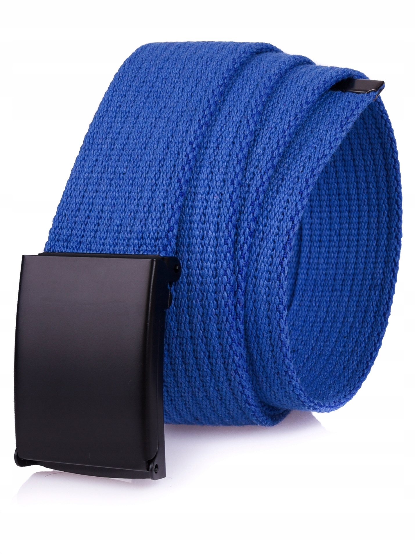 

Bawełniany Pasek 4cm Parciany Jeans Niebieski