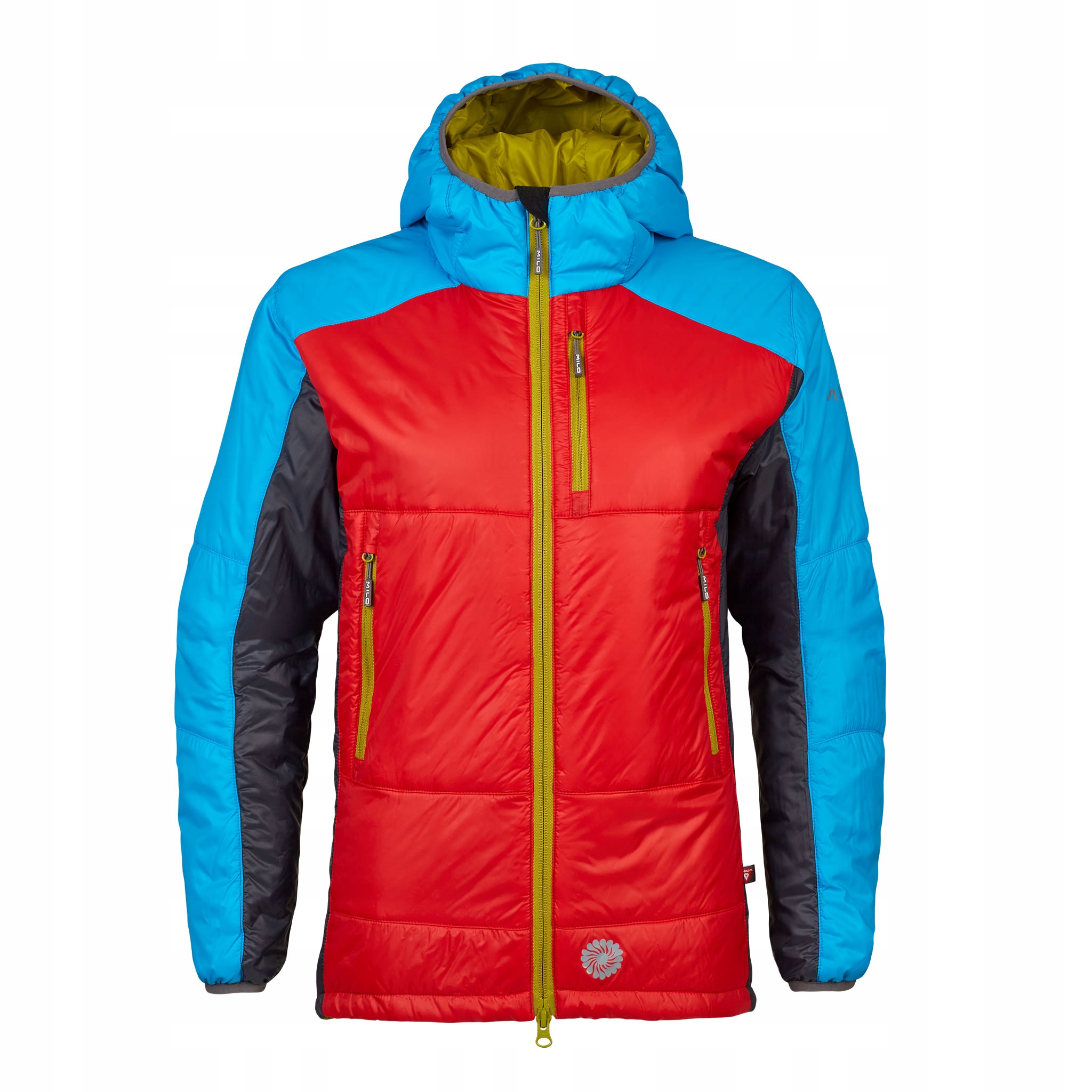 Kurtka trekking Primaloft Milo Maho Lady red race/blue sky/titanium grey L