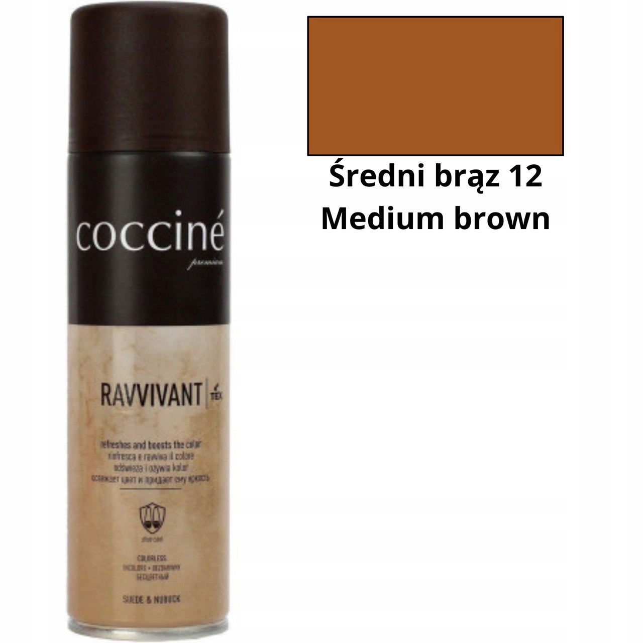 FARBA ODŚWIEŻACZ I RENOWATOR DO ZAMSZU I NUBUKU RAVVIVANT 250 ML COCCINE