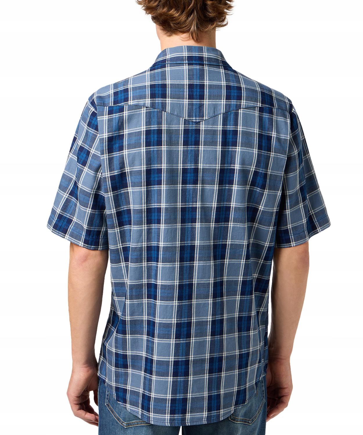 Koszula Wrangler SS WESTERN SHIRT 112350509 Light Blue Indigo L Marka Wrangler