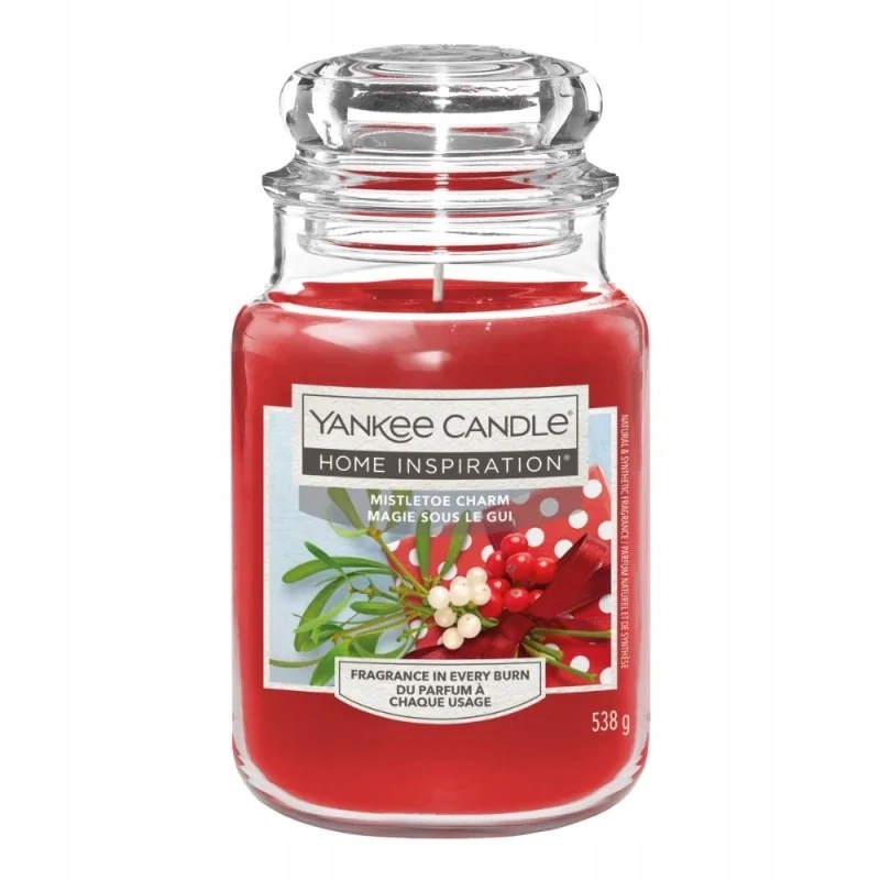 Yankee Candle Mistletoe Charm, Velká vonná svíčka 538g