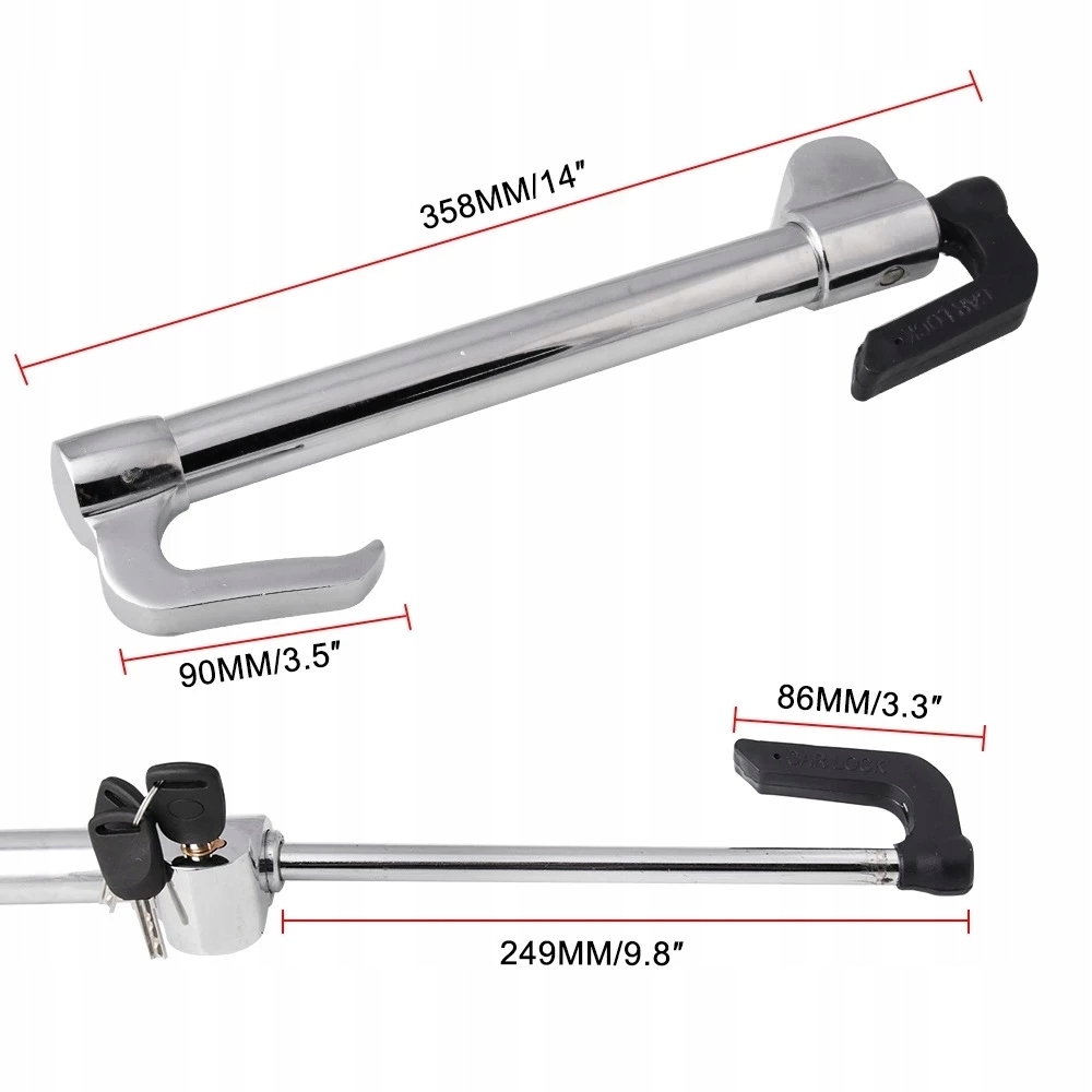 BLOKADY TELESKOPOWY SAMOCHODOWY KIEROWNICA-PEDAŁ EAN (GTIN) 6921905857350