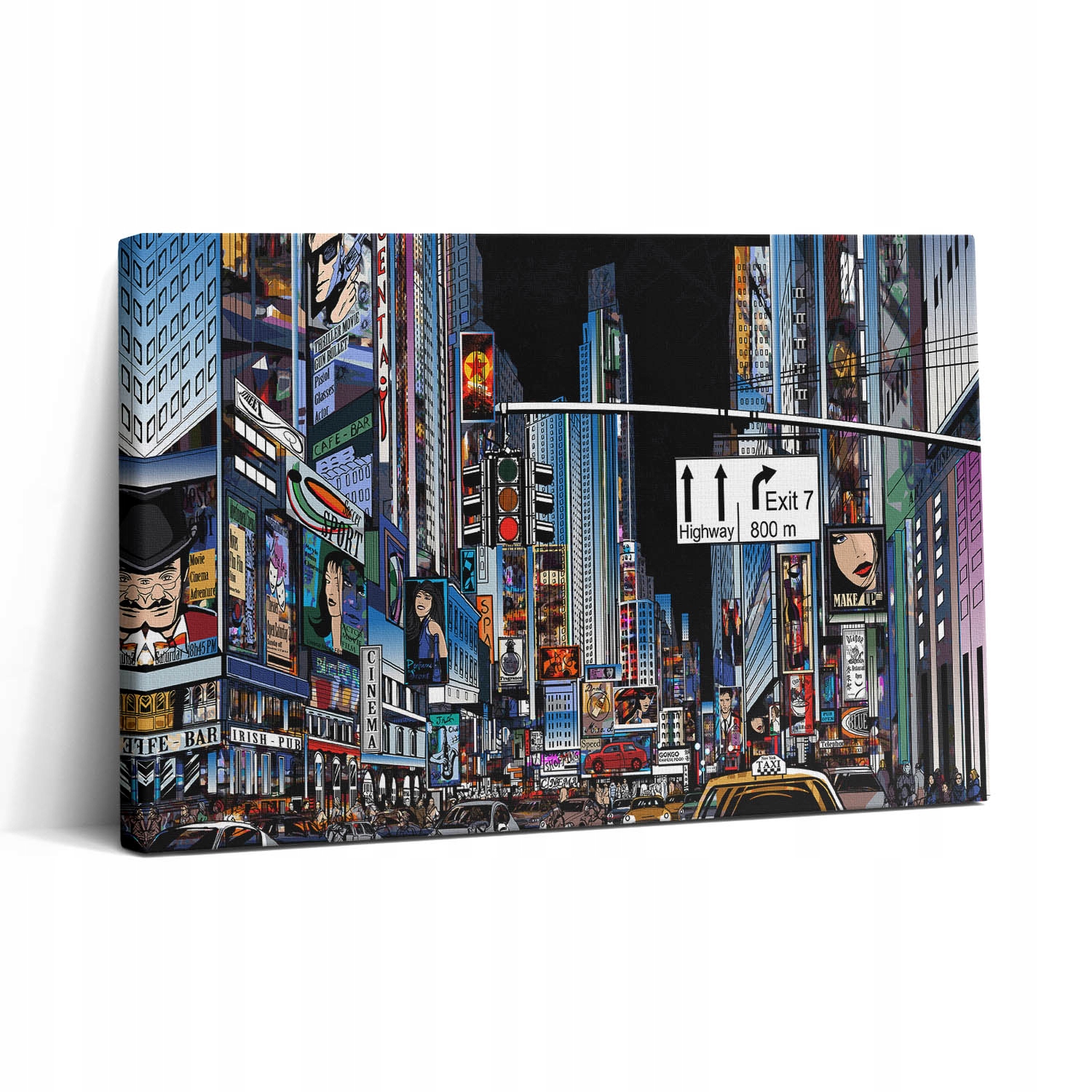 Obraz Canvas Moderní plátno do posilovny Luxusní New York v noci 30x20