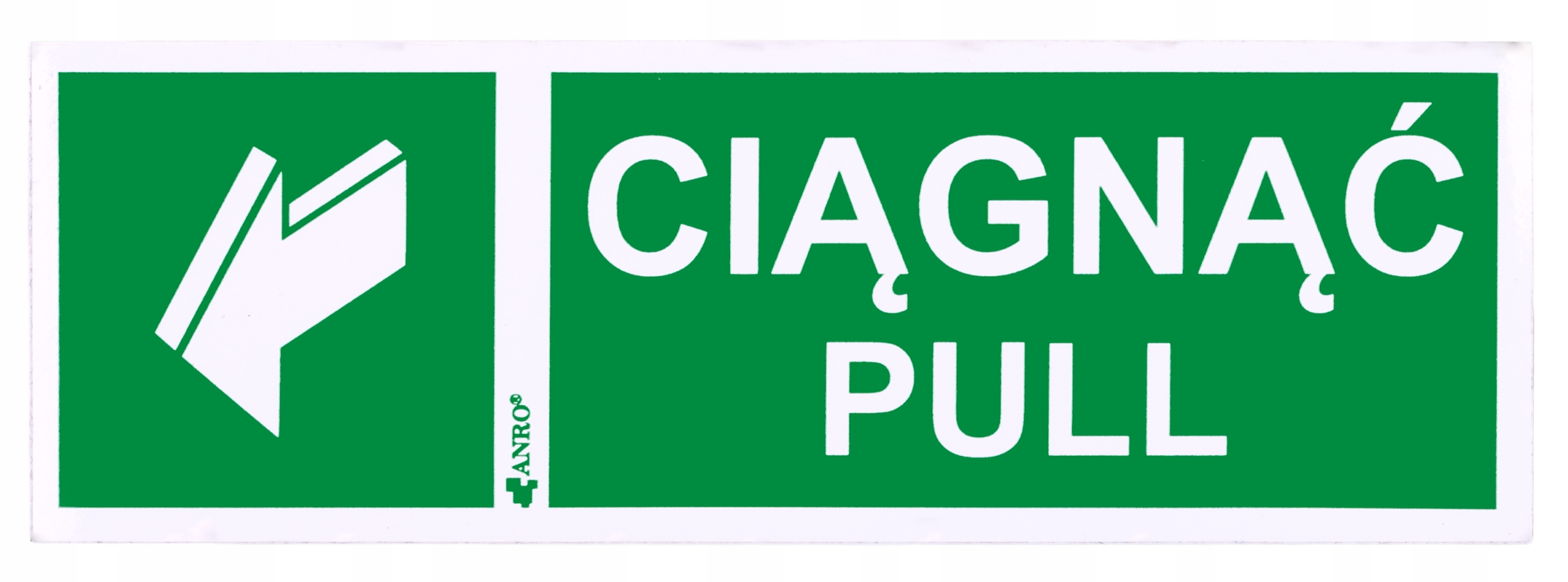 

Znak Tablica Naklejka Folia Strzałka Ciągnąć Pull