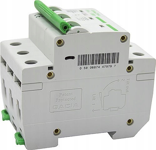 C 16A 3FAZ WYLACZNIK NADPRADOWY BEZPIECZNIK GACIA Stopień ochrony IP IP20