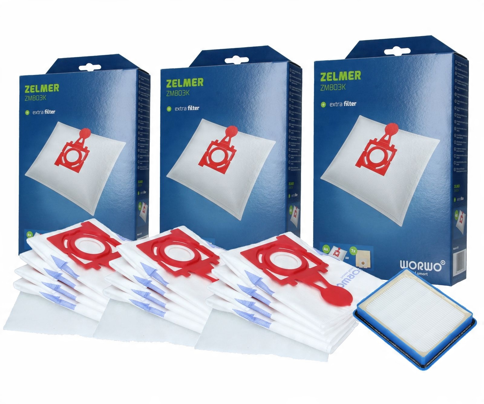 

Filtr Hepa+ 12x Worki Do Odkurzacza Zelmer Jupiter