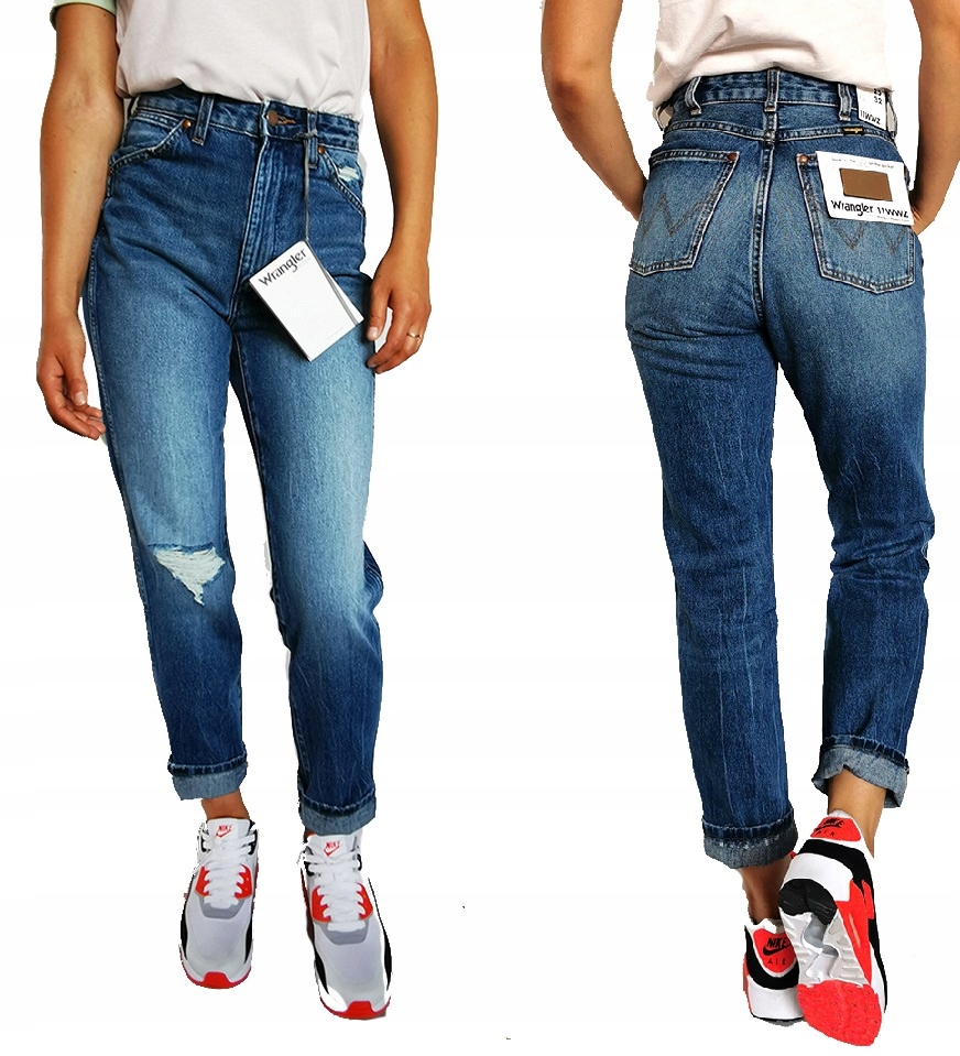 úzké nohavice Wrangler 11WWZZ Retro W25 XS/34 mom rovné