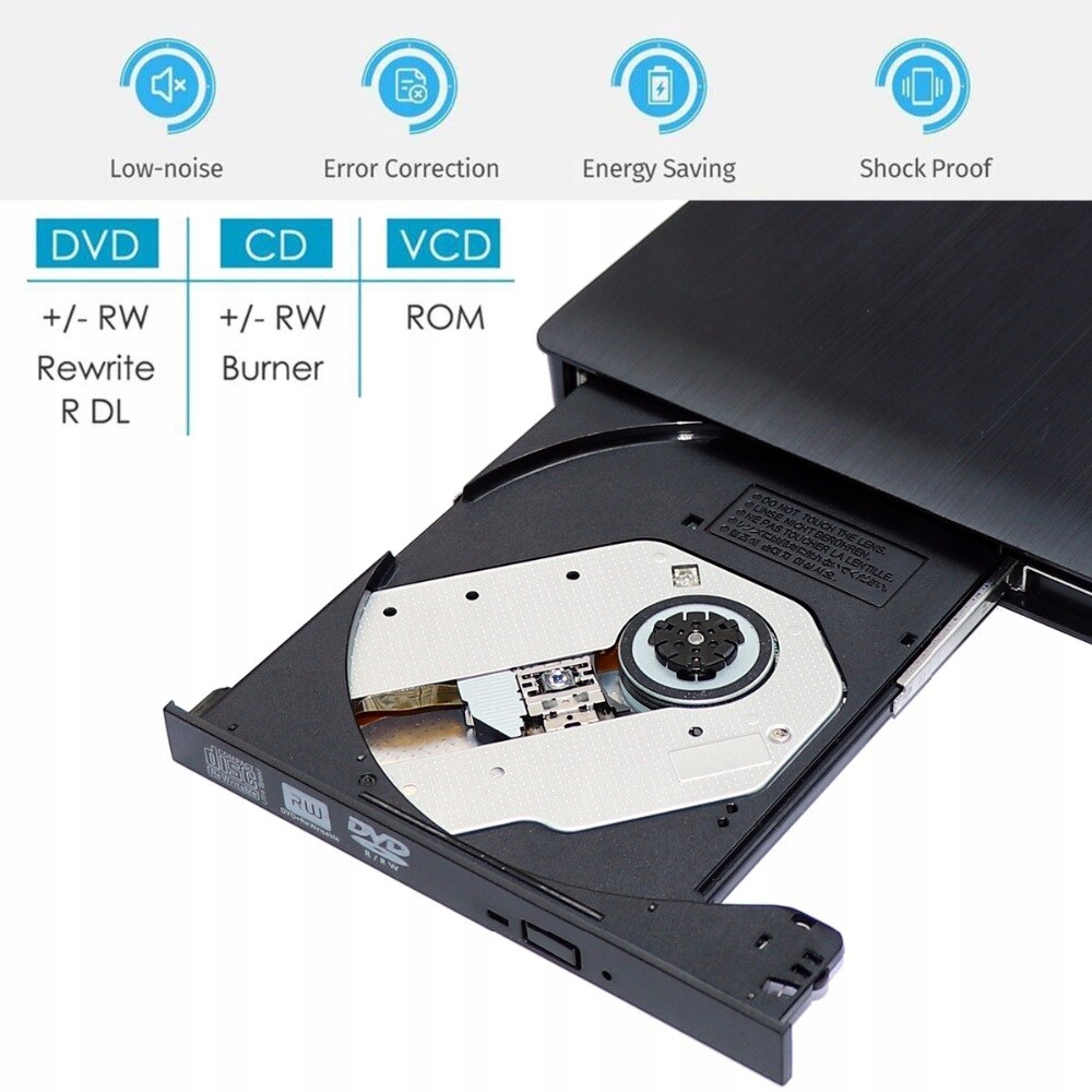 CD-плеер USB 3.0 тонкий внешний DVD RW привод состояние оригинальная упаковка