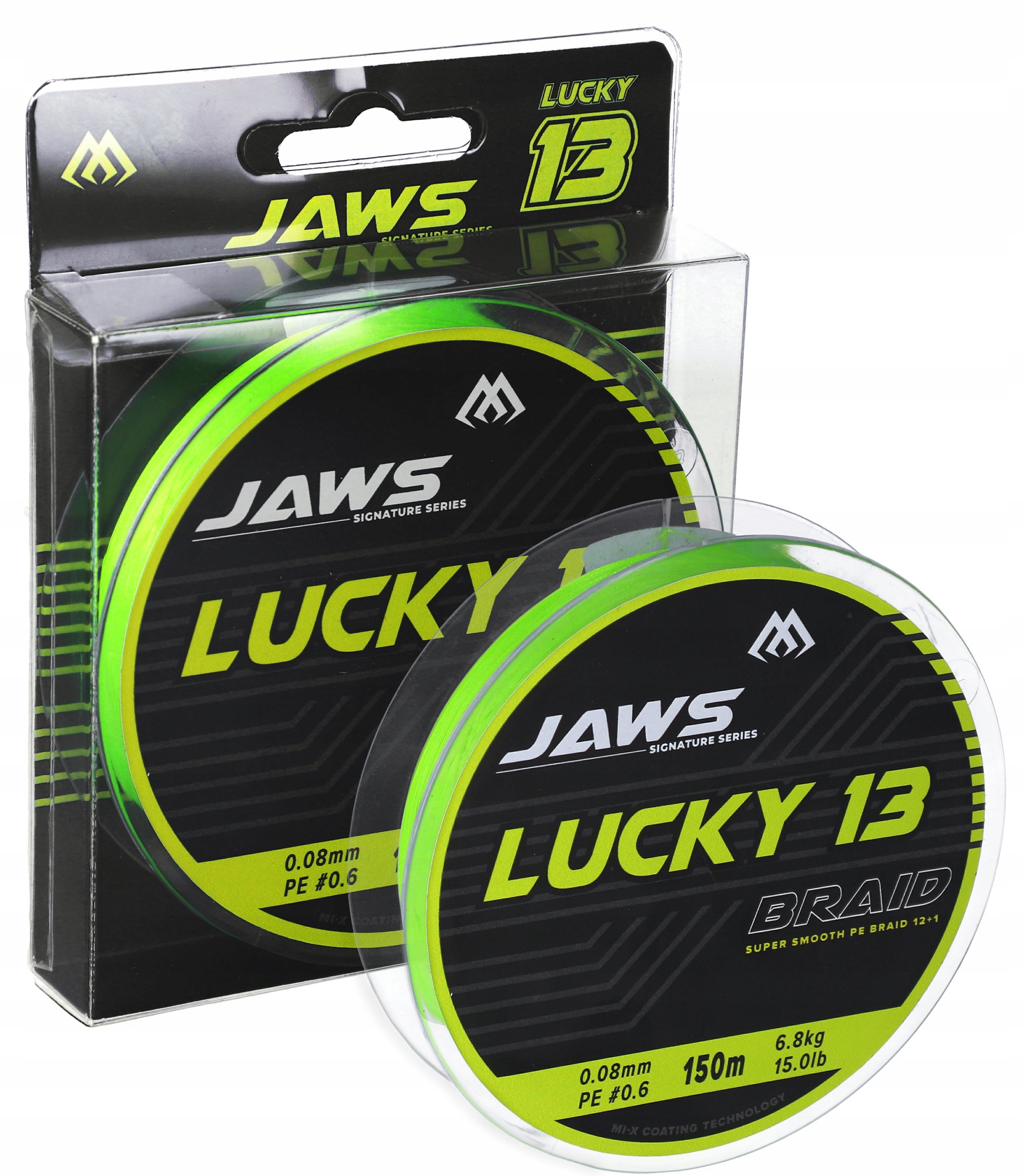 Mikado Plecionka Jaws Lucky 13 0.10mm/8,7kg/150m Fluo