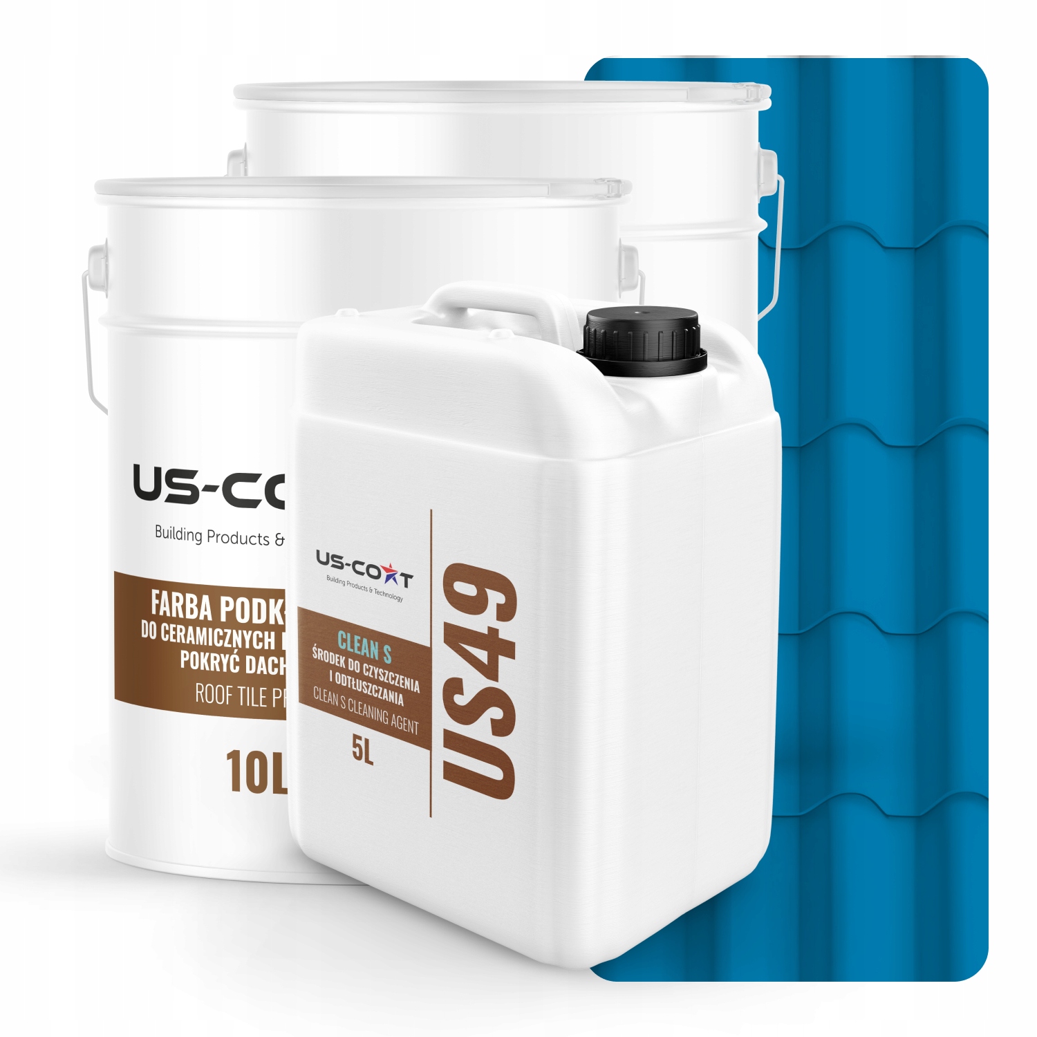 Farba Na Keramické Strechy Sada Modrá RAL5015 74 m2 Satén Výrobca