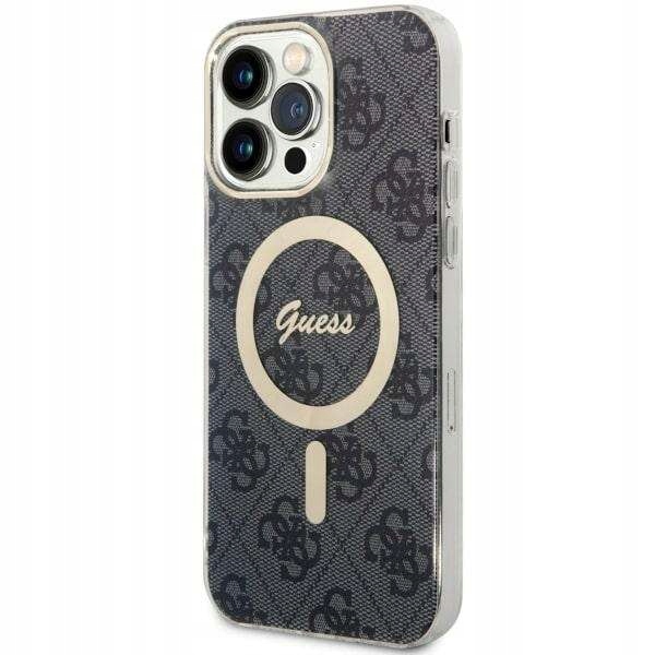 Guess krytka pro iPhone 14 Pro Max 6,7" černá hardcase Magsafe IML 4G