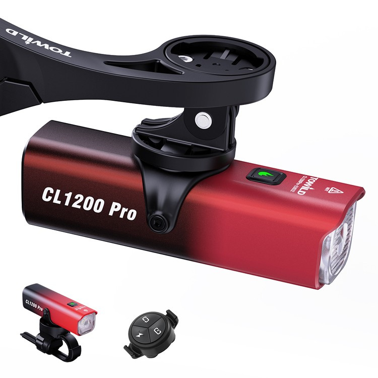 Lampka rowerowa przednia Towild CL1200 Pro, 5000 mAh ALC-01 AS90