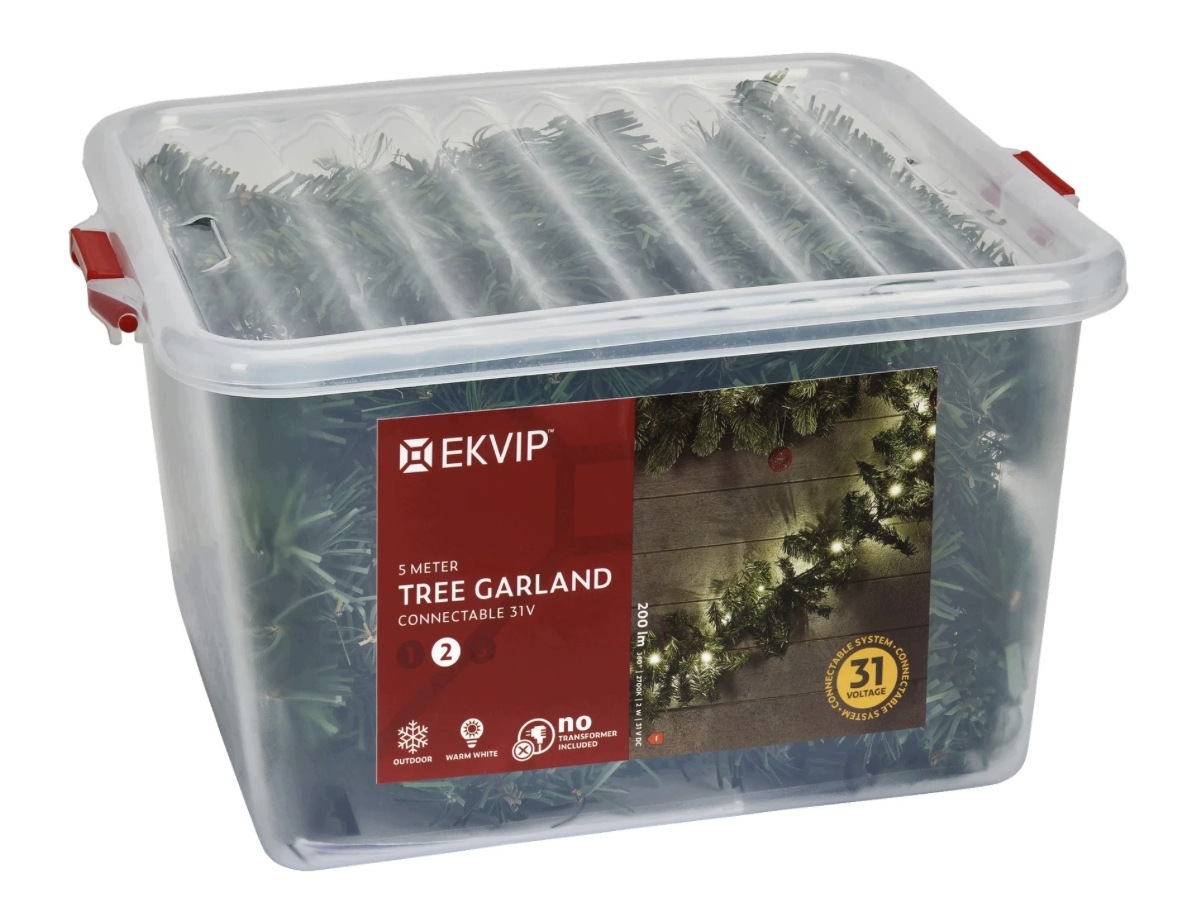 Vánoční Girlanda Ekvip 5 M 80 Led Teplá Bílá Venkovní IP44 31V