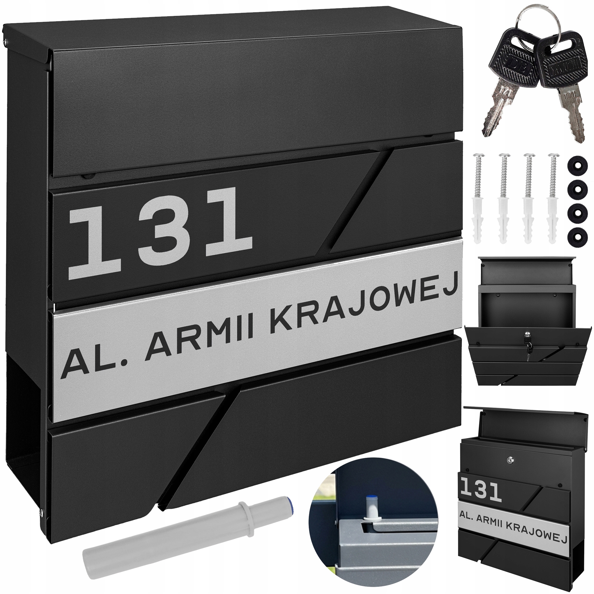 Poštovní Schránka Černá, Noviny Adresní Vzor